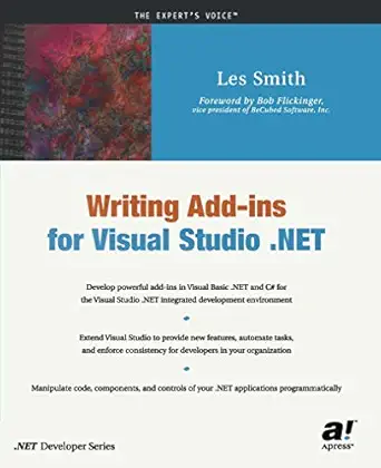 [9781590590263] Writing Add-Ins for Visual Studio.NET