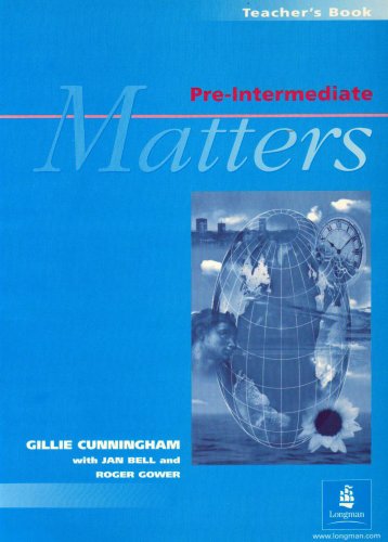 [9780582253384] Matters (Pre-Intermediate) Teacher's Book