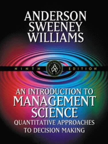 [9780324003215] An Introduction to Management Science