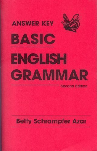 [9780135181195] Answer Key Basic English Grammar 