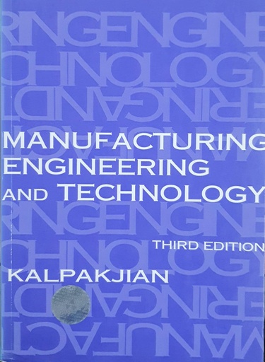 [9780201352276] Manufacturing Engineering and Technology