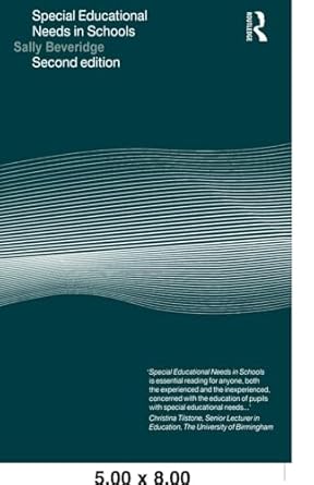 [9780415202947] Special Educational Needs in Schools 