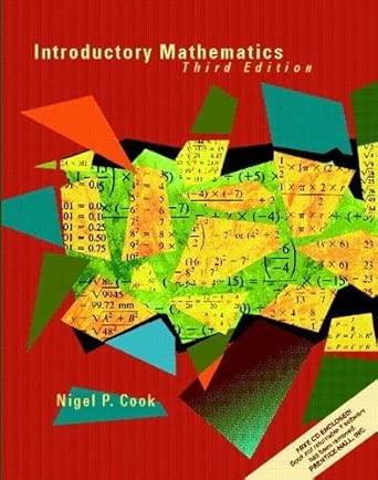 [9780130161321] Introductory Mathematics