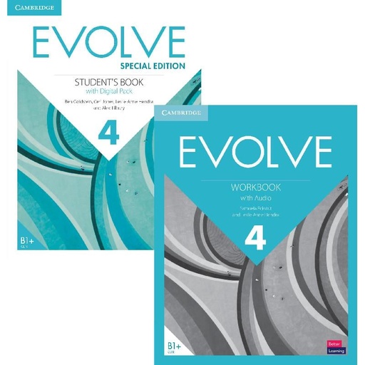 [9781108990042] Evolve (4) Student's Book with Digital Pack and Workbook with Audio, Special Edition
