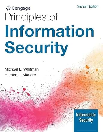 [9780357506431] [PRINT] Principles of Information Security