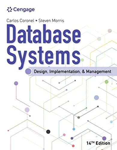 [9780357673034] [PRINT] Database Systems: Design, Implementation & Management