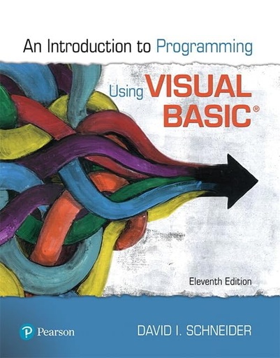 [9780135416037] [PRINT] Introduction to Programming Using Visual Basic